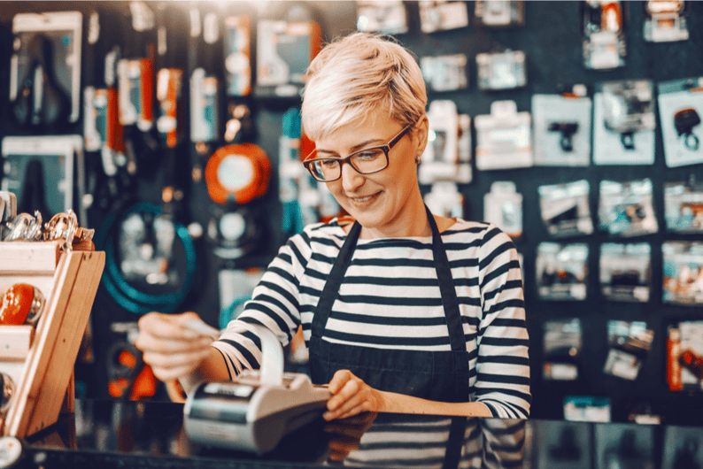 Lady at store
