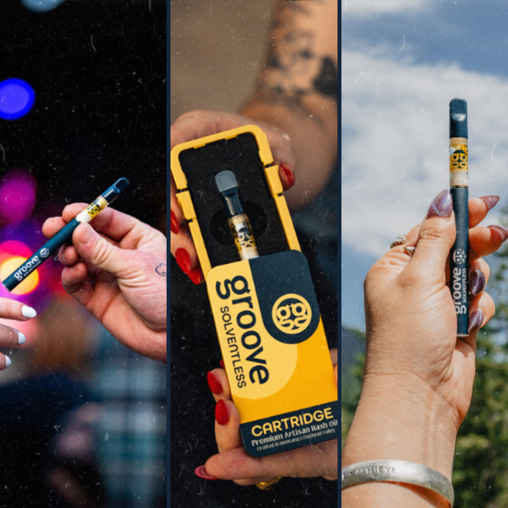 Groove Solventless products in hand