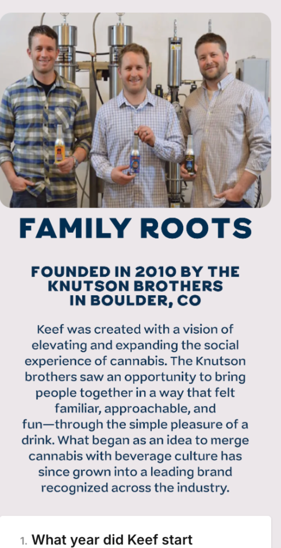 Family Roots Course screen